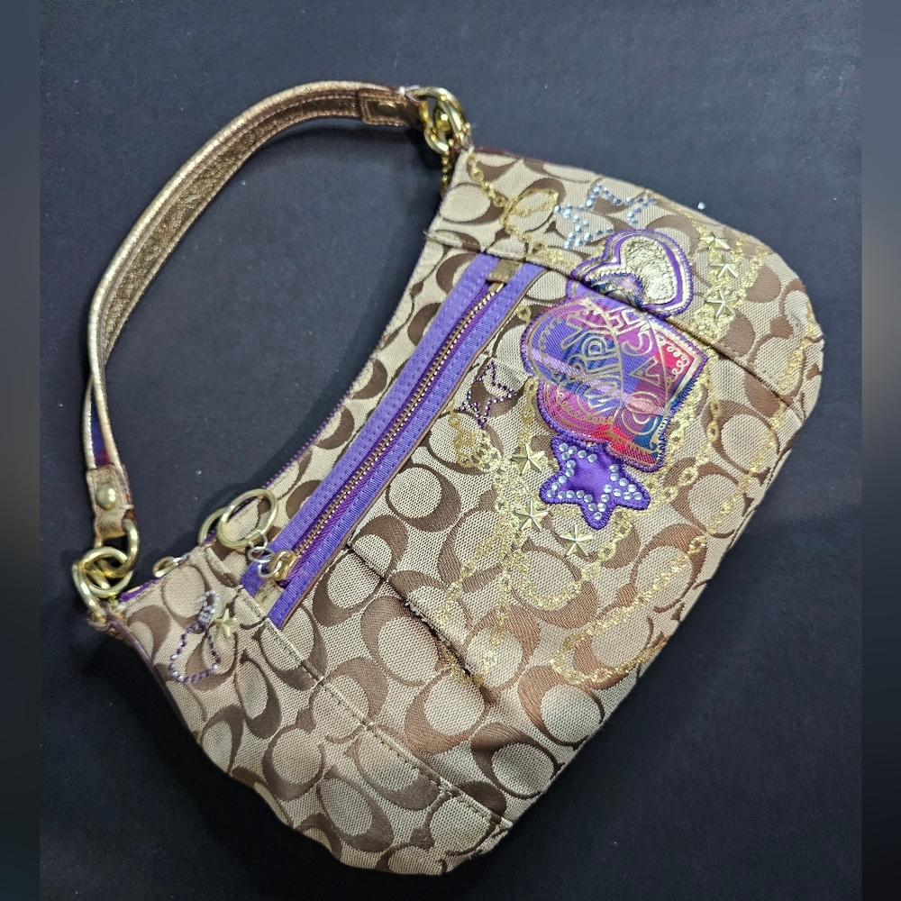 COACH Poppy Canvas Shoulder Bag